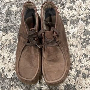Clarks Brown Leather Chukka Boots